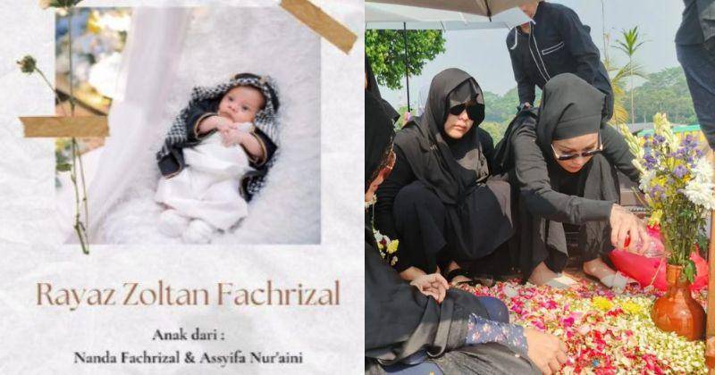 Momen Syifa Adik Ayu Ting Ting Tuang ASI ke Makam Baby Zoltan, Haru!